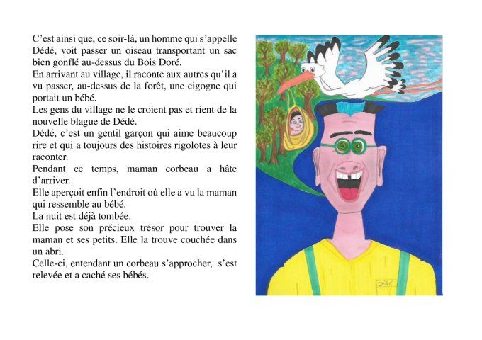 Livre pour enfants "Maman corbeau et le chaton du Bois Doré